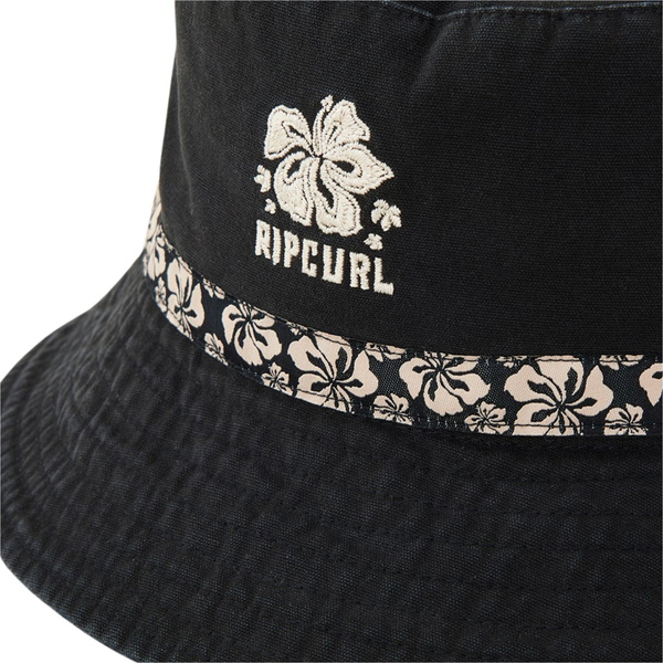 2025 Rip Curl Womens Mixed Graphic Bucket Hat 06DWHE - Washed Black